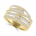 2.00 ct Ladies Round Cut Diamond Anniversary Ring in Prong Setting 14 kt Yellow Gold
