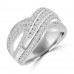 1.90 ct Ladies Round Cut Diamond Anniversary Ring in Prong Setting