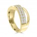 1.00 ct Ladies Round Cut Diamond Anniversary Ring in Prong Setting Yellow Gold