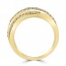 2.10 ct Ladies Round Cut Diamond Anniversary Ring in Prong Setting in 14 kt Yellow Gold