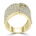 2.65 ct Ladies Round Cut Diamond Designer Cocktail Ring in 14 kt Yellow Gold