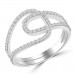 0.40 ct Ladies Brilliant Cut Diamond Anniversary Ring