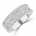 1.79 ct Ladies Princess and Round Cut Diamond Anniversary Ring 