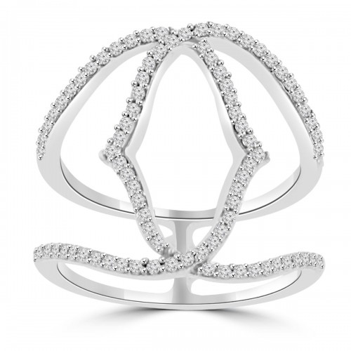 0.66 ct Ladies Brilliant Cut Diamond Anniversary Ring