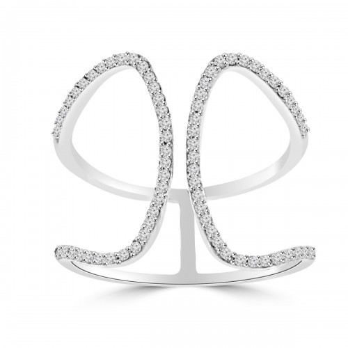0.55 ct Ladies Brilliant Cut Diamond Anniversary Ring