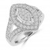 0.85 ct Ladies Round Cut Diamond Anniversary Ring in Prong Setting
