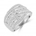 2.10 ct Ladies Round Cut Diamond Anniversary Ring in Prong Setting