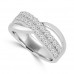 1.00 ct Ladies Round Cut Diamond Anniversary Ring in Prong Setting