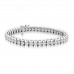 10.15 ct Ladies Round Cut Diamond Tennis Bracelet In Channel Setting