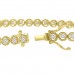 1.55 ct Ladies Round Cut Diamond Tennis Bracelet in 14 kt Yellow Gold 
