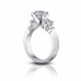 1.25 ct Women's Round Cut Diamond Engagement Ring in White Gold
