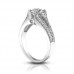 1.49 ct Vintage Style Round Cut Diamond Engagement Ring