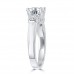 1.35ct Ladies Round Cut Diamond Engagement Ring in 14 kt White Gold