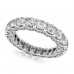 4.18 ct Ladies Round Cut Diamond Eternity Wedding Band Ring