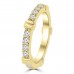 0.65 ct Ladies Round Cut Diamond Eternity Wedding Band Ring Yellow Gold