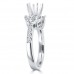 1.25 ct Ladies Round Cut Diamond Semi Mounting Engagement Ring in 14 kt White Gold