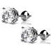 0.80 ct Round Cut Diamond Stud Earrings