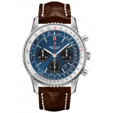 Breitling Navitimer 1 B01 Chronograph 43 Blue Dial Men's Watch AB012121-CA04-739P