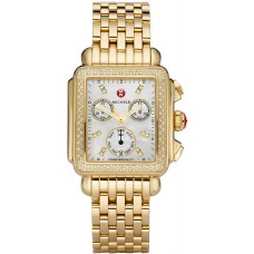 Michele Deco Day Mother of Pearl & Diamond Ladies Watch MWW06P000100