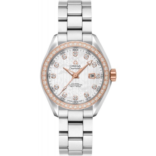 Omega Seamaster Aqua Terra Diamond Women's Luxury Watch 23125342055003