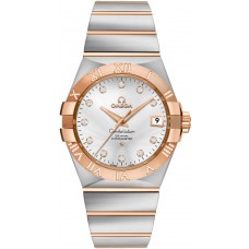 Omega Constellation Silver Dial & Diamond Men's Watch 12325352052003