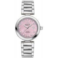 Omega De Ville Ladymatic Pearl Pink & Diamond Dial Ladies Watch 42530342057001