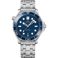Omega Seamaster Diver 300M Blue Dial Men's Watch 21030422003001