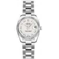Rolex Lady-Datejust 26 Watch 179174-WHTRO