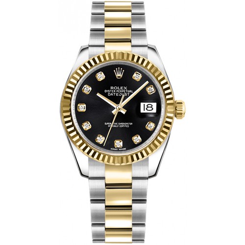 Rolex Datejust 31 Black Dial Women's Watch 178273-BLKDO