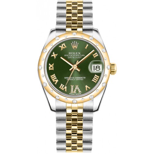Rolex Datejust 31 Green Dial Watch 178343-GRNRJ