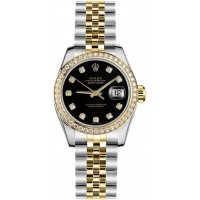 Rolex Lady-Datejust 26 Watch 179383-BLKDJ