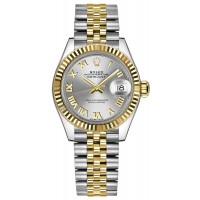 Rolex Lady-Datejust 28 Silver Roman Numeral Dial Watch 279173-SLVRJ
