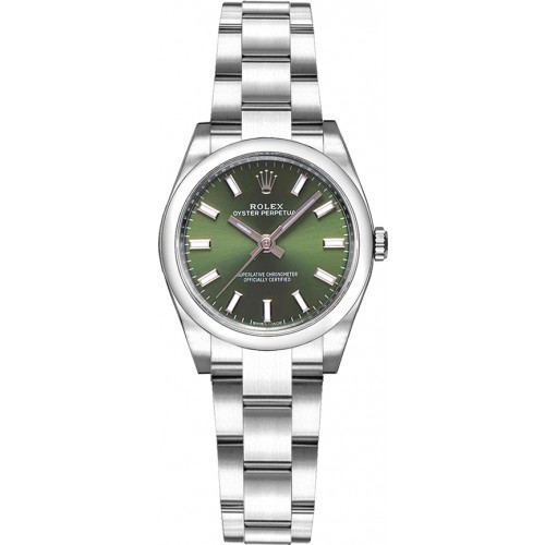 Rolex Oyster Perpetual 26 Green Dial Watch 176200-OLGSO