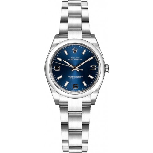 Rolex Oyster Perpetual 26 Blue Dial Watch 176200-BLUSAO