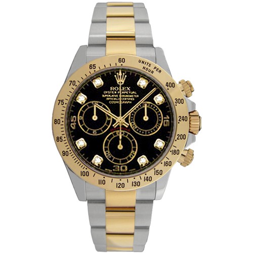 Rolex Cosmograph Daytona Diamond Dial Men's Watch 116523-BLKD