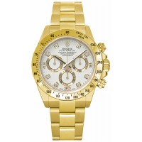 Rolex Cosmograph Daytona White Diamond Dial Watch 116528-WHTD
