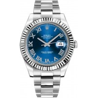  Rolex Datejust II 41 Blue Roman Numeral Dial Men's Watch 116334-BLURO