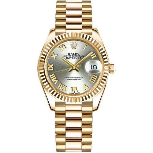 Rolex Datejust 31 Automatic Solid 18K Yellow Gold Watch 178278-STLRP