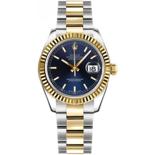 Rolex Datejust 31 Blue Dial Oyster Bracelet Watch 178273-BLUSO