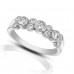 1.00 ct Ladies Round Cut Diamond Wedding Band Ring In Bezel Setting