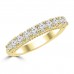 0.80 ct Ladies Round Cut Diamond Wedding Band in Prong Setting 14 kt Yellow Gold