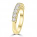 0.80 ct Ladies Round Cut Diamond Wedding Band in Prong Setting 14 kt Yellow Gold