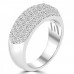 1.44 ct Ladies Five Row Round Cut Diamond Anniversary Ring