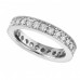 1.15 ct Ladies Round Cut Diamond Eternity Wedding Band Ring