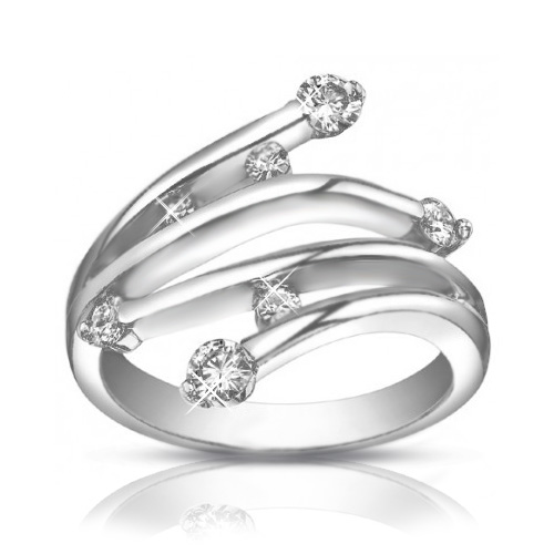 0.75 ct Ladies Round Cut Diamond Anniversary Ring