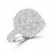 2.61 ct Ladies Round Cut Diamond Anniversary Ring in 14 kt White Gold