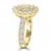 2.61 ct Ladies Round Cut Diamond Anniversary Ring in 14 kt Yellow Gold