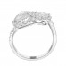 1.75ct Ladies Round Cut & Pear Shape Diamond Anniversary Wedding Band in 14k White Gold (G-H Color I-3 Clarity)
