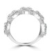 3.21 ct Ladies Pave Set  Round Cut Diamond Anniversary Ring