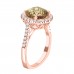 3.47 ct Ladies Round Cut Diamond & Oval Shape Morganite Anniversary Wedding Band Ring ( G-H Color SI-2 I1 Clarity)